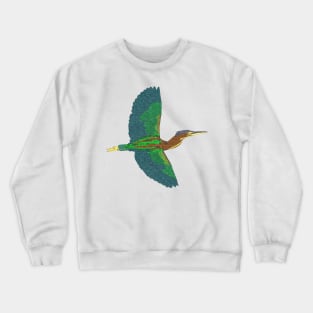 Green Heron Crewneck Sweatshirt